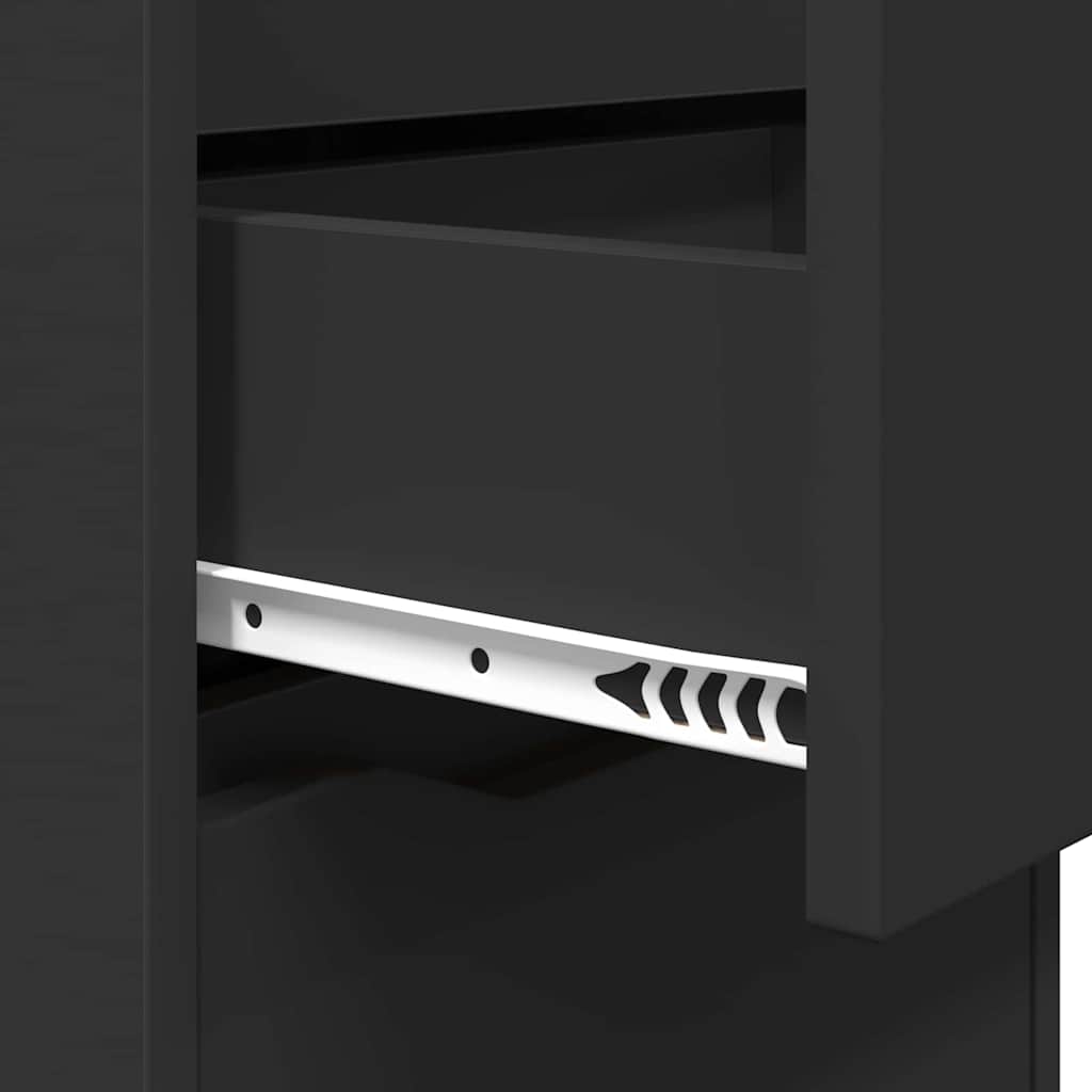 vidaXL Stolik nocny Czarny 40 x 30 x 467 cm Materiał drewnopochodny