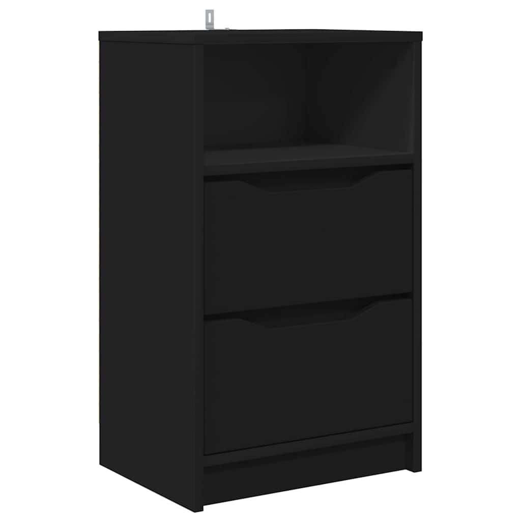 vidaXL Stolik nocny Czarny 40 x 30 x 467 cm Materiał drewnopochodny