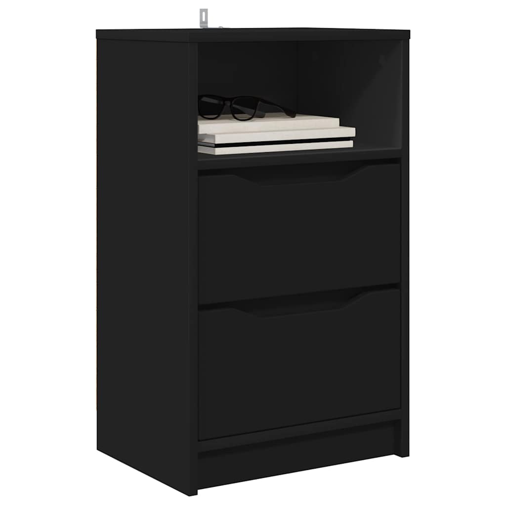 vidaXL Stolik nocny Czarny 40 x 30 x 467 cm Materiał drewnopochodny