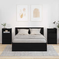 vidaXL Szafki nocne 2 szt. Czarny 40 x 30 x 467 cm Drewno inżynieryjne