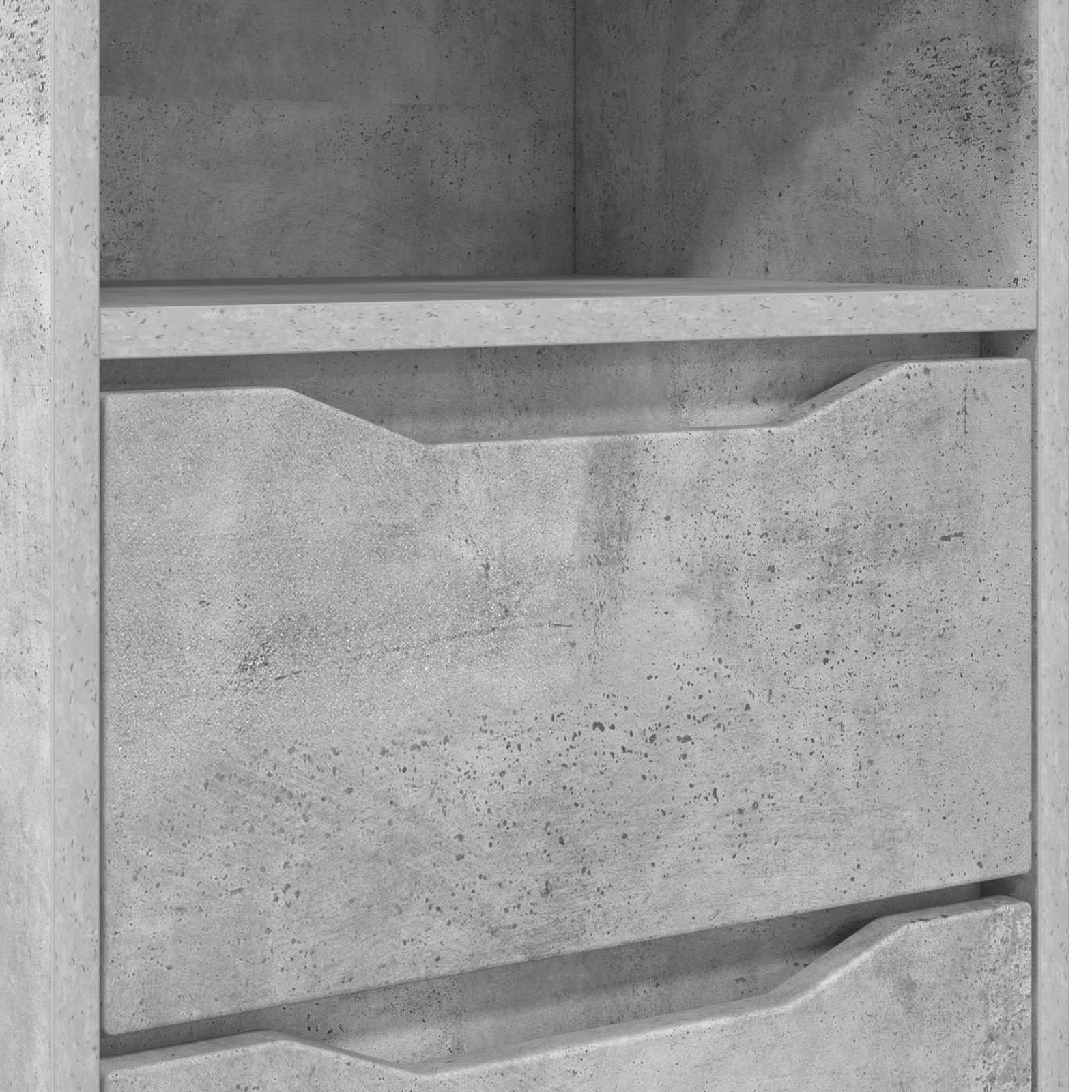 vidaXL Stolik nocny Betonowy szary 40 x 30 x 467 cm