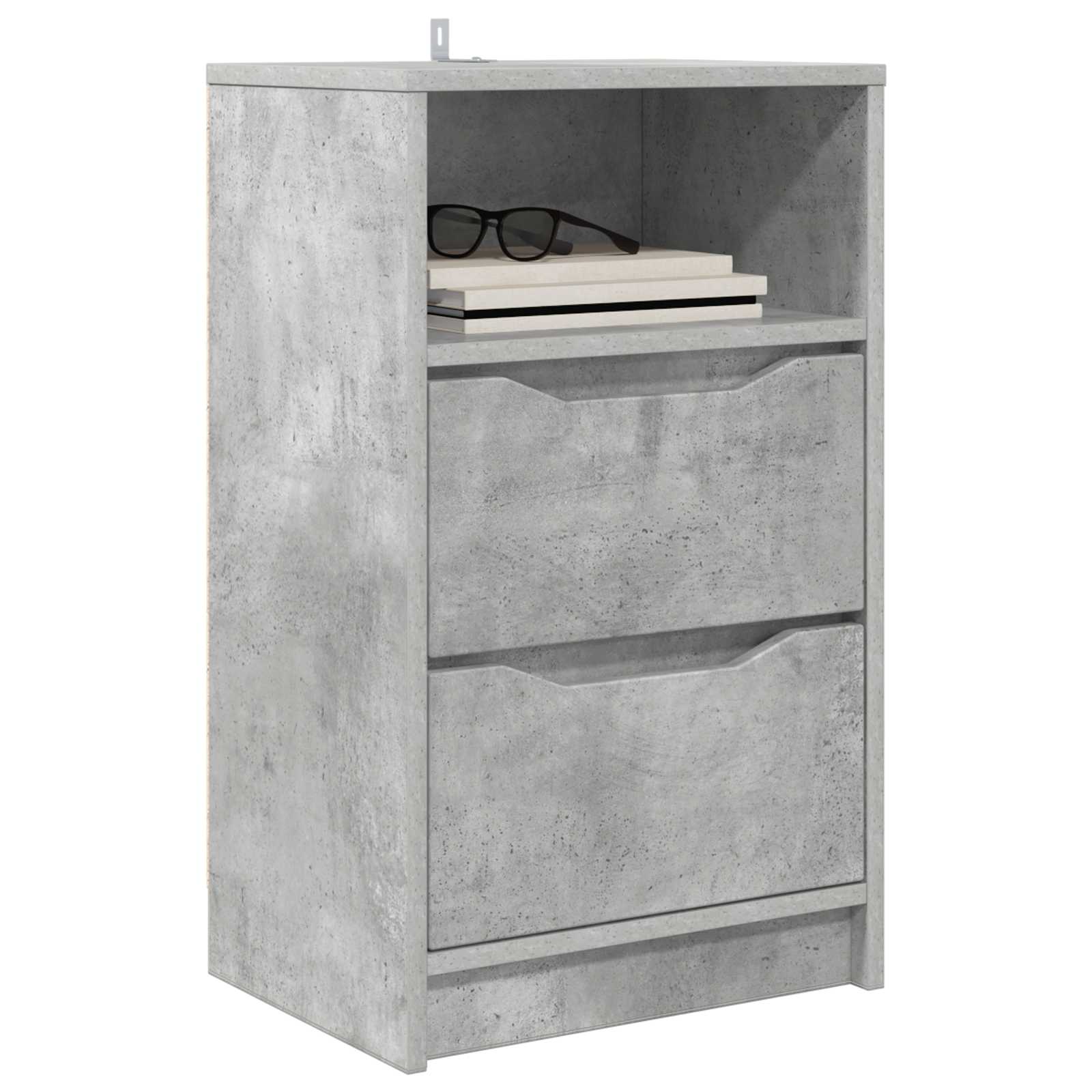 vidaXL Stolik nocny Betonowy szary 40 x 30 x 467 cm