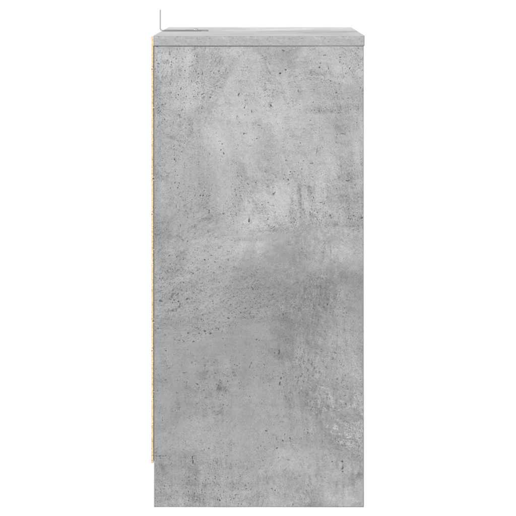 vidaXL Stolik nocny z szufladą Betonowy szary 40 x 30 x 467 cm