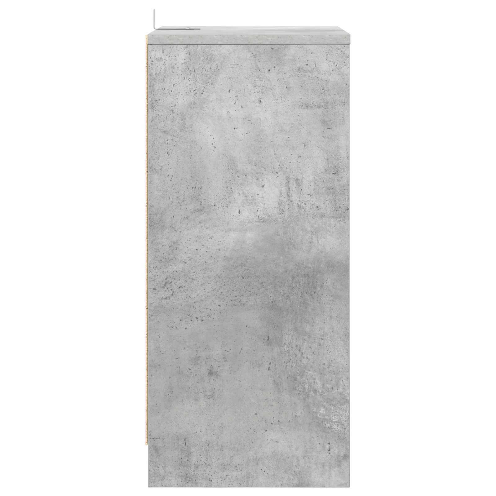 vidaXL Stolik nocny Betonowy szary 40 x 30 x 467 cm