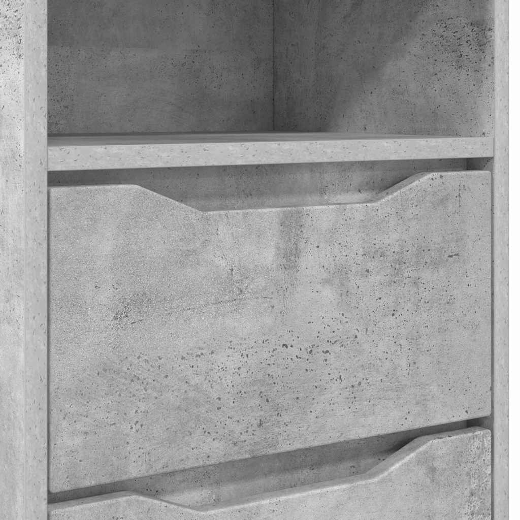vidaXL Szafki nocne z szufladą 2 pcs Betonowy szary 40 x 30 x 467 cm
