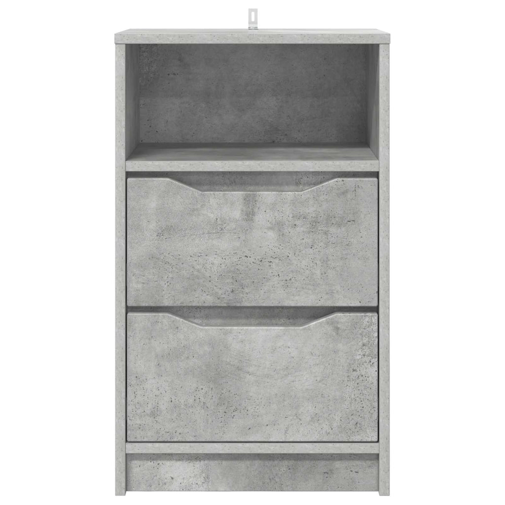vidaXL Szafki nocne 2 szt. Betonowy szary 40 x 30 x 467 cm