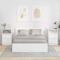 vidaXL Szafki nocne 2 pcs Wysoki połysk biały 40 x 30 x 467 cm