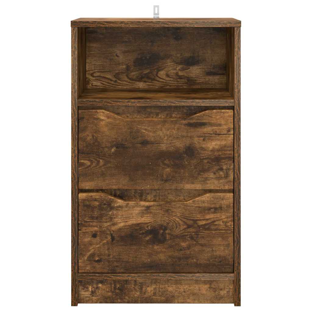 vidaXL Szafki nocne z szufladą 2 pcs Dąb wędzony 40 x 30 x 467 cm