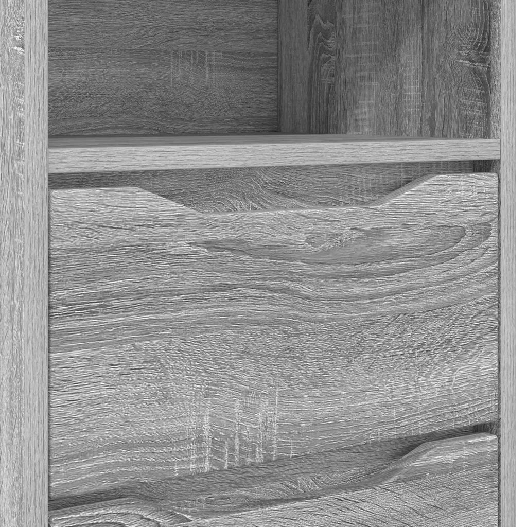 vidaXL Stolik nocny Szary Sonoma 40 x 30 x 67 cm Drewno inżynieryjne