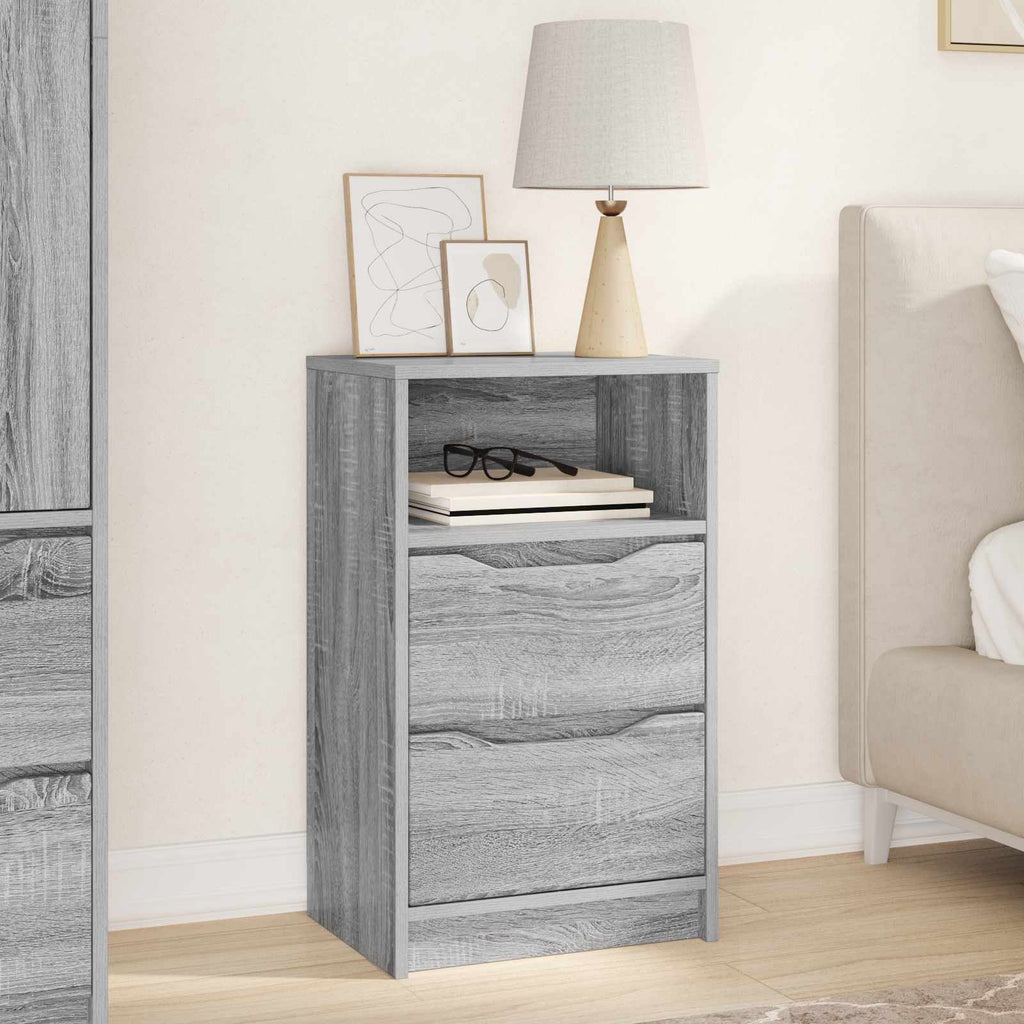 vidaXL Stolik nocny Szary Sonoma 40 x 30 x 67 cm Drewno inżynieryjne