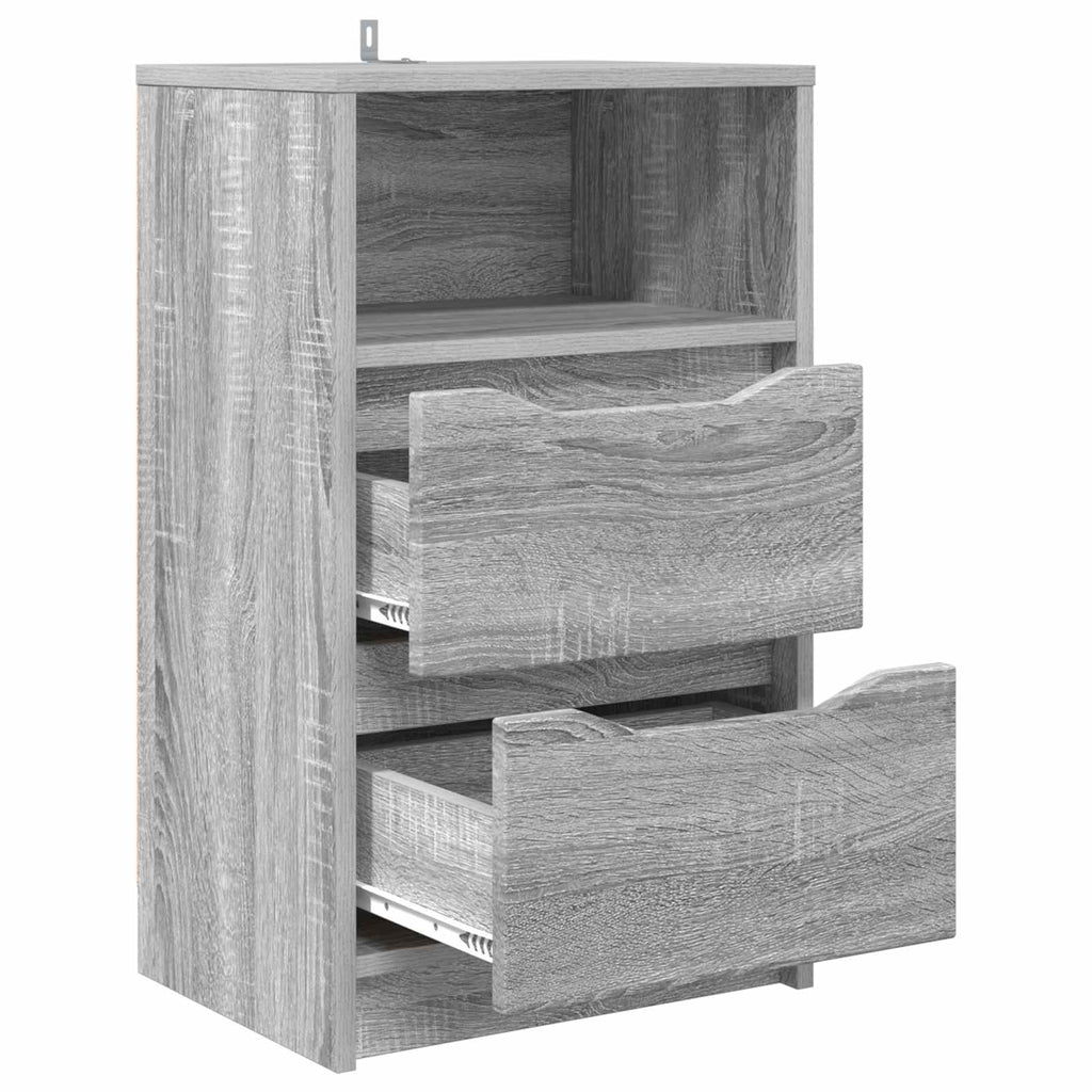 vidaXL Stolik nocny Szary Sonoma 40 x 30 x 67 cm Drewno inżynieryjne