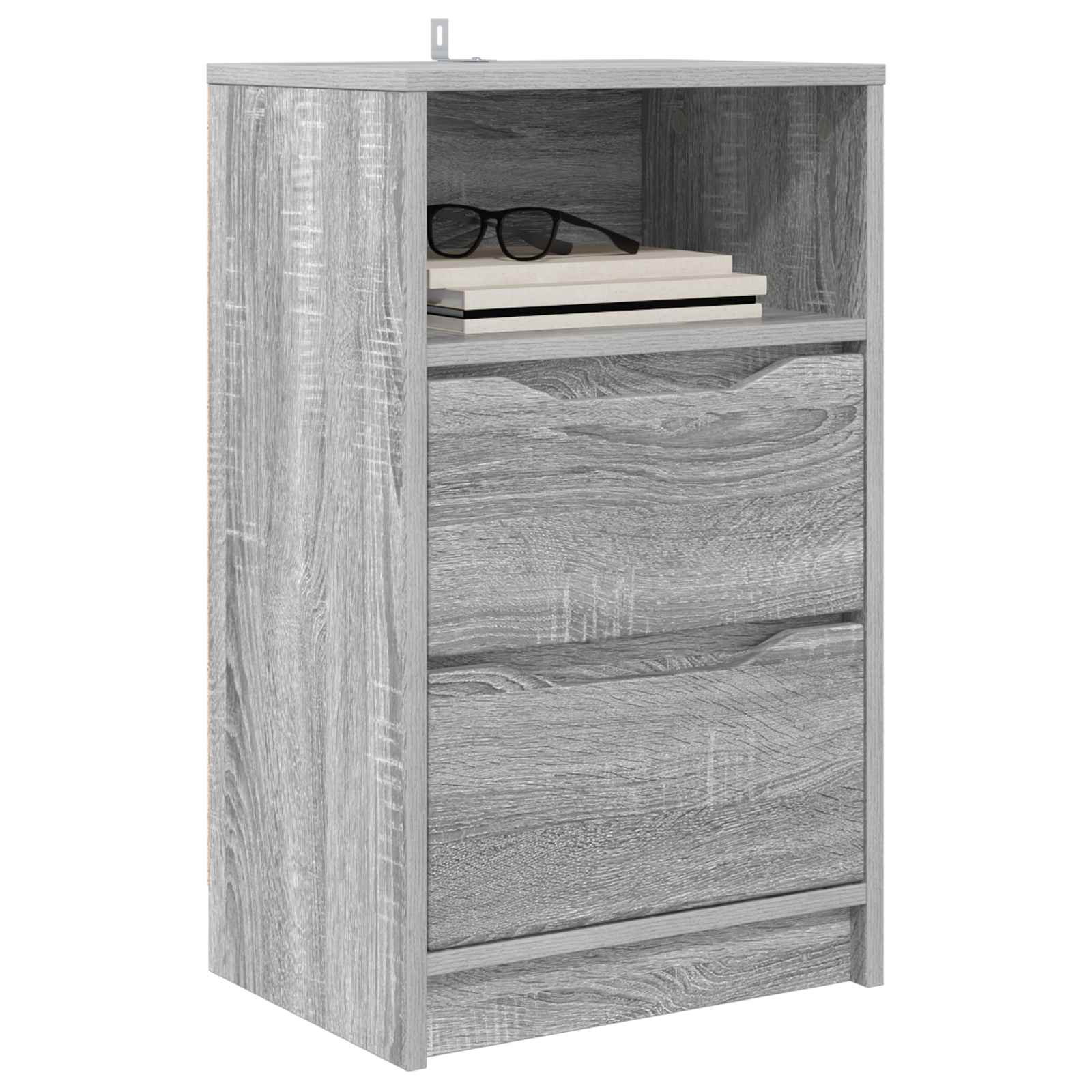 vidaXL Stolik nocny Szary Sonoma 40 x 30 x 67 cm Drewno inżynieryjne