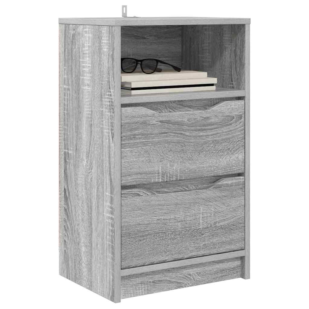 vidaXL Szafki nocne z szufladą 2 pcs Szary Sonoma 40 x 30 x 467 cm