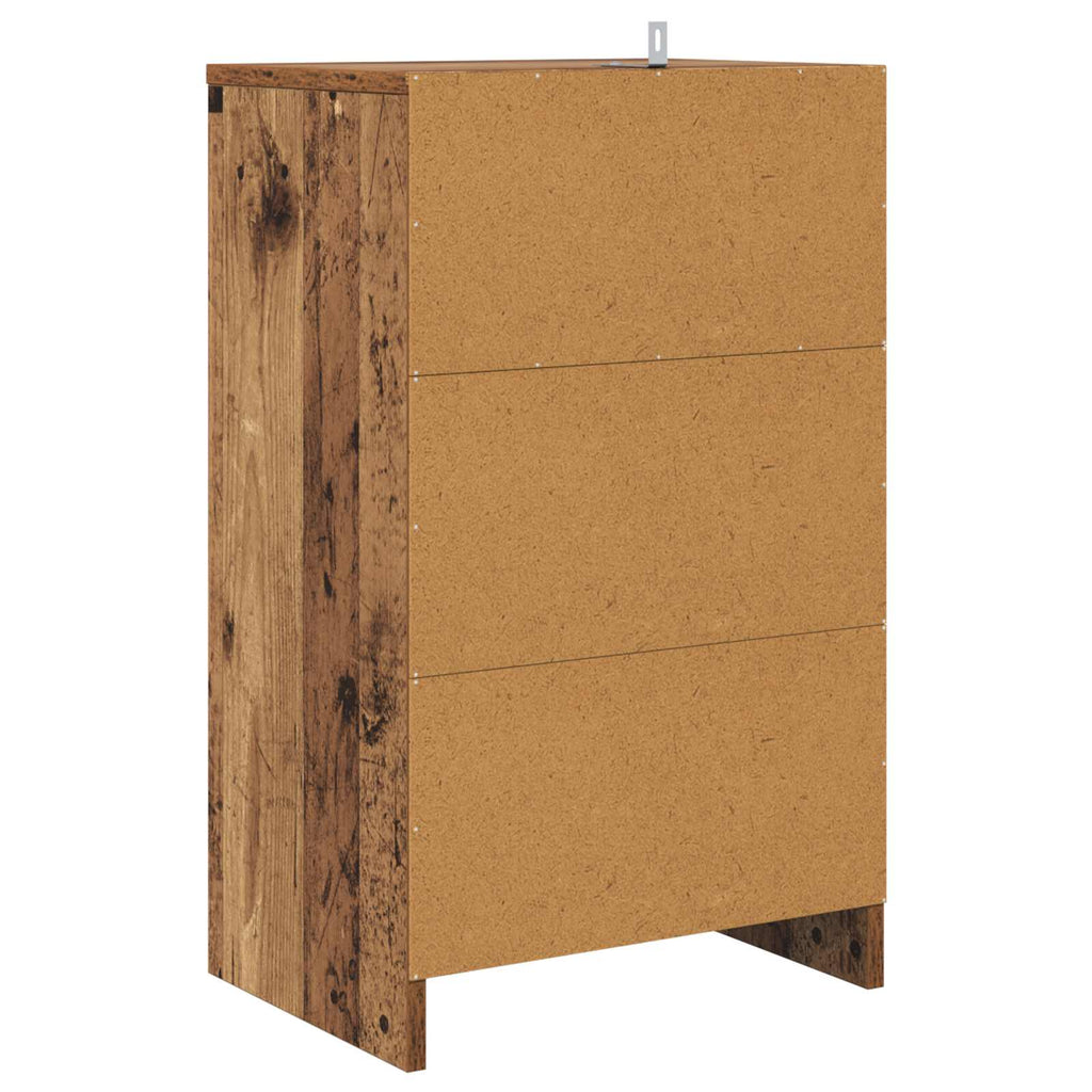 vidaXL Stolik nocny Stare drewno 40 x 30 x 467 cm Drewno inżynieryjne