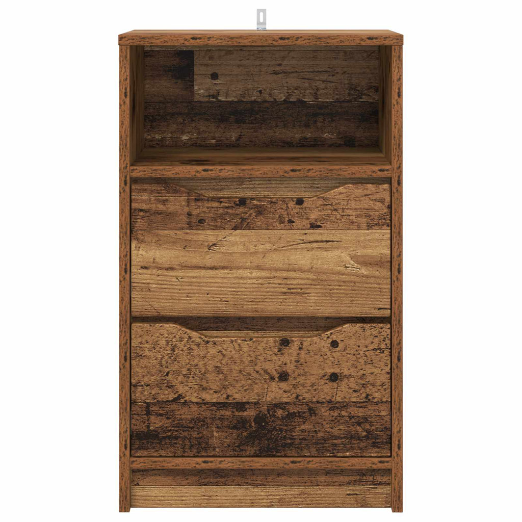 vidaXL Stolik nocny Stare drewno 40 x 30 x 467 cm Drewno inżynieryjne