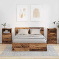 vidaXL Szafki nocne z szufladą 2 pcs Stare drewno 40 x 30 x 467 cm