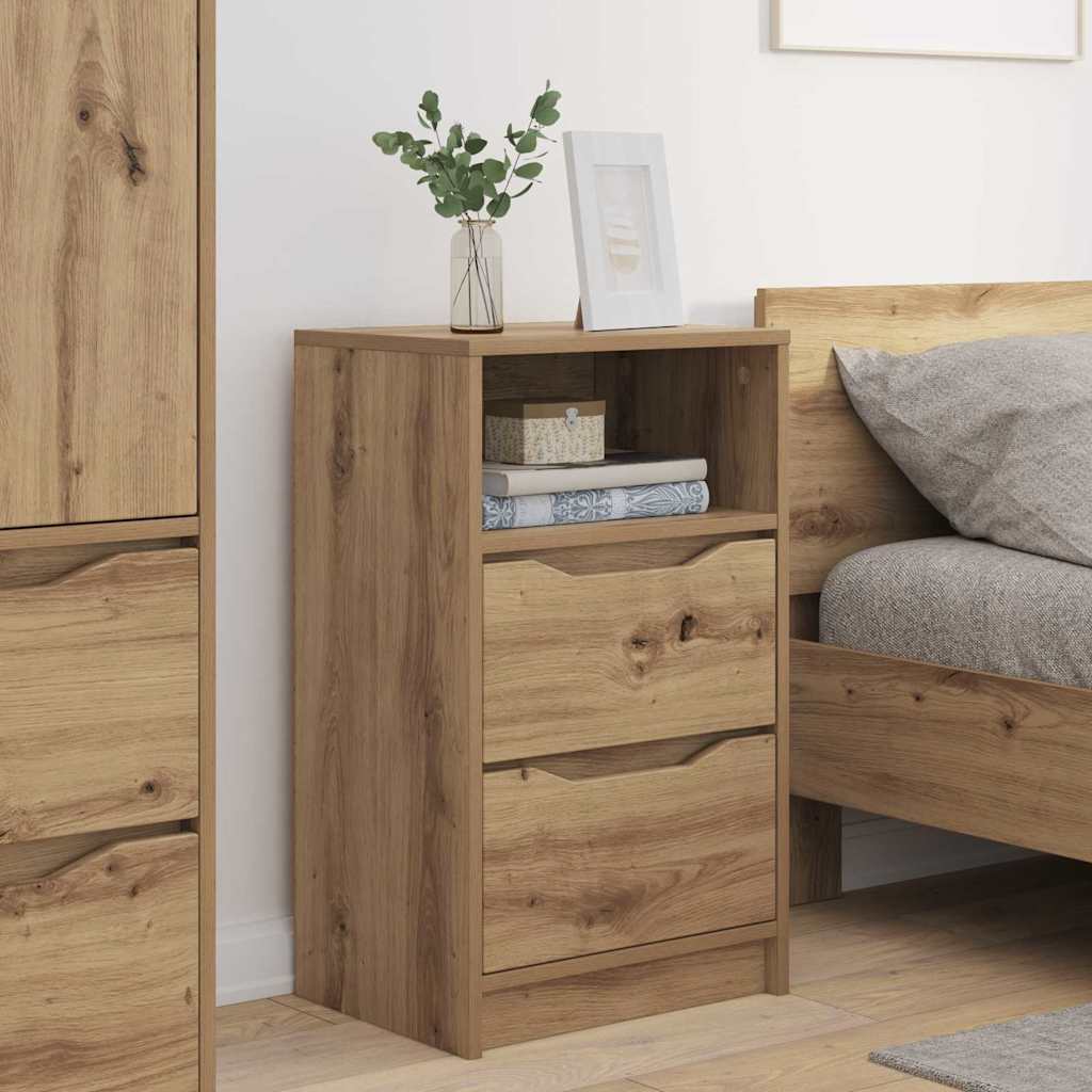 vidaXL Szafki nocne 2 pcs Dąb rzemieślniczy 40 x 30 x 467 cm