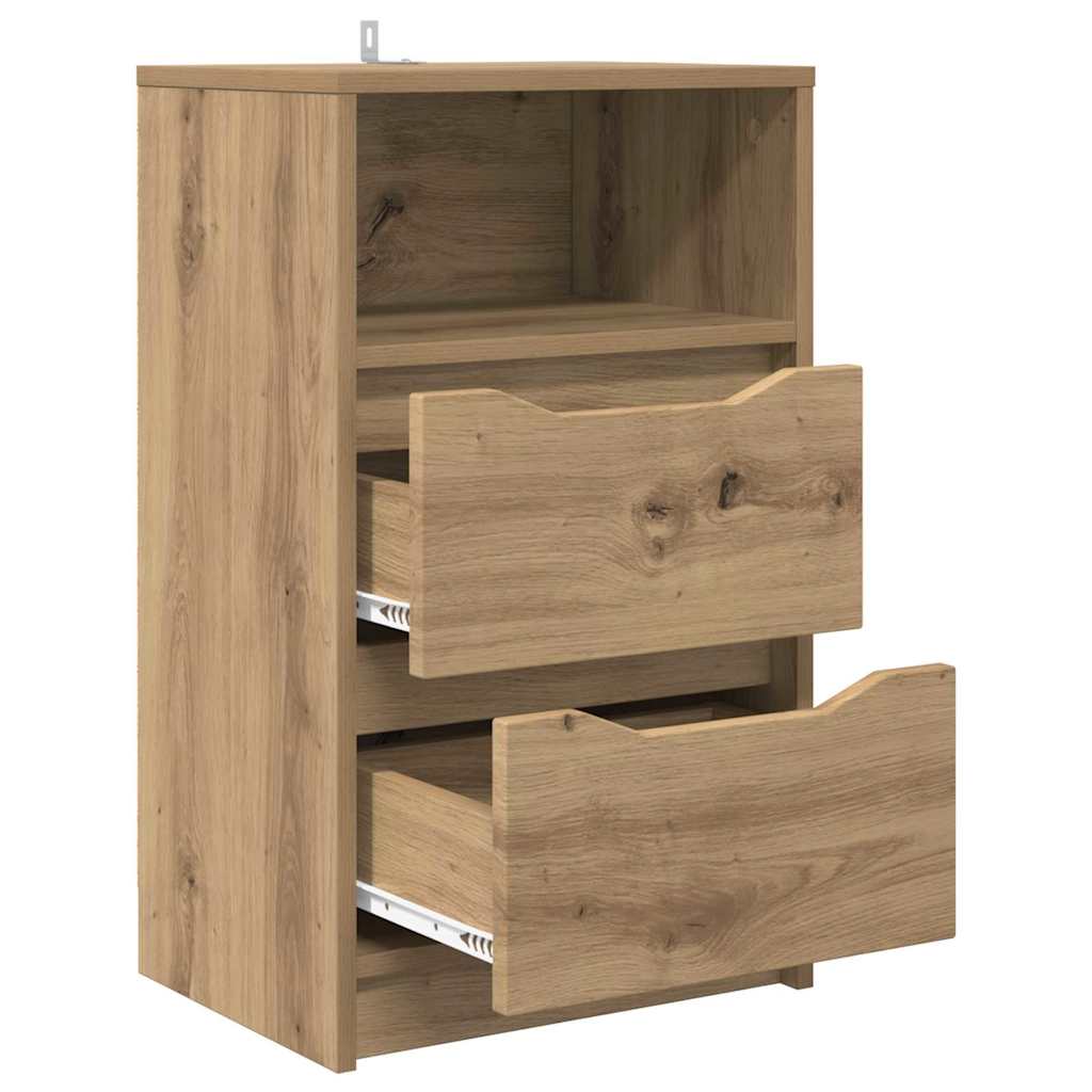vidaXL Szafki nocne 2 pcs Dąb rzemieślniczy 40 x 30 x 467 cm