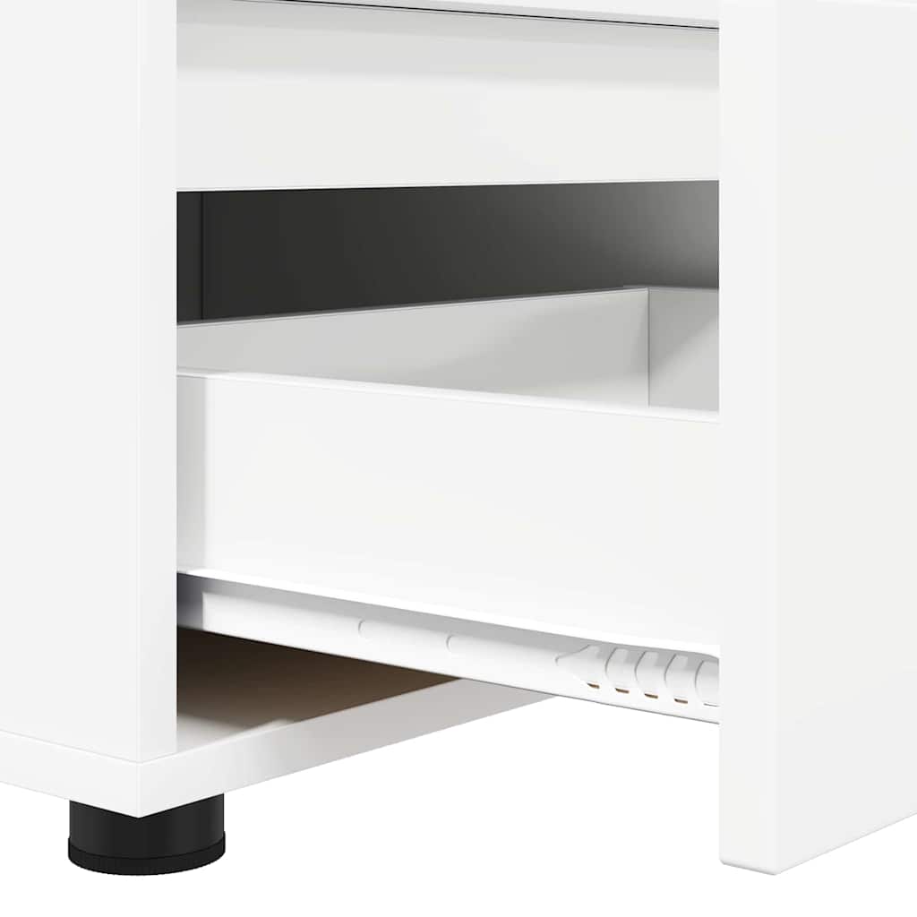 vidaXL Szafka pod telewizor z szufladą Biały 100 x 48 x 43 cm