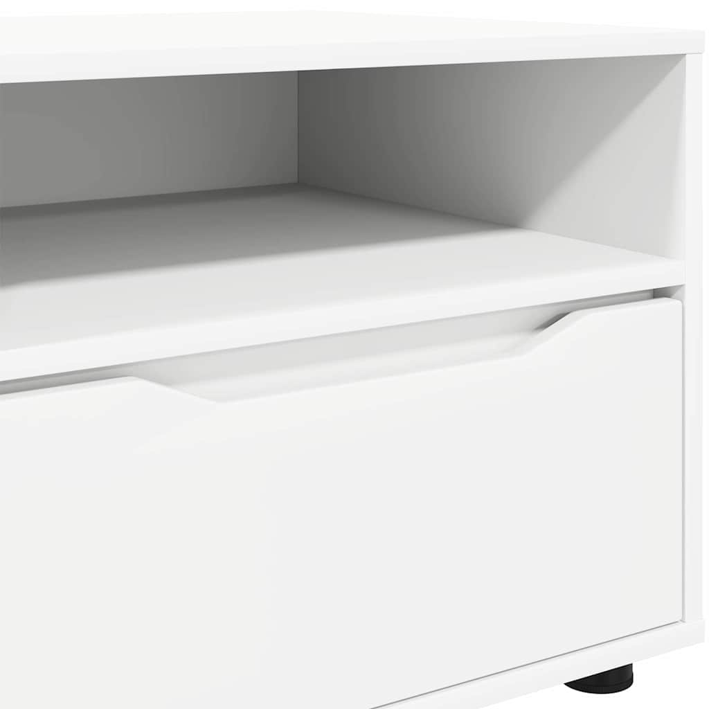 vidaXL Szafka pod telewizor z szufladą Biały 100 x 48 x 43 cm
