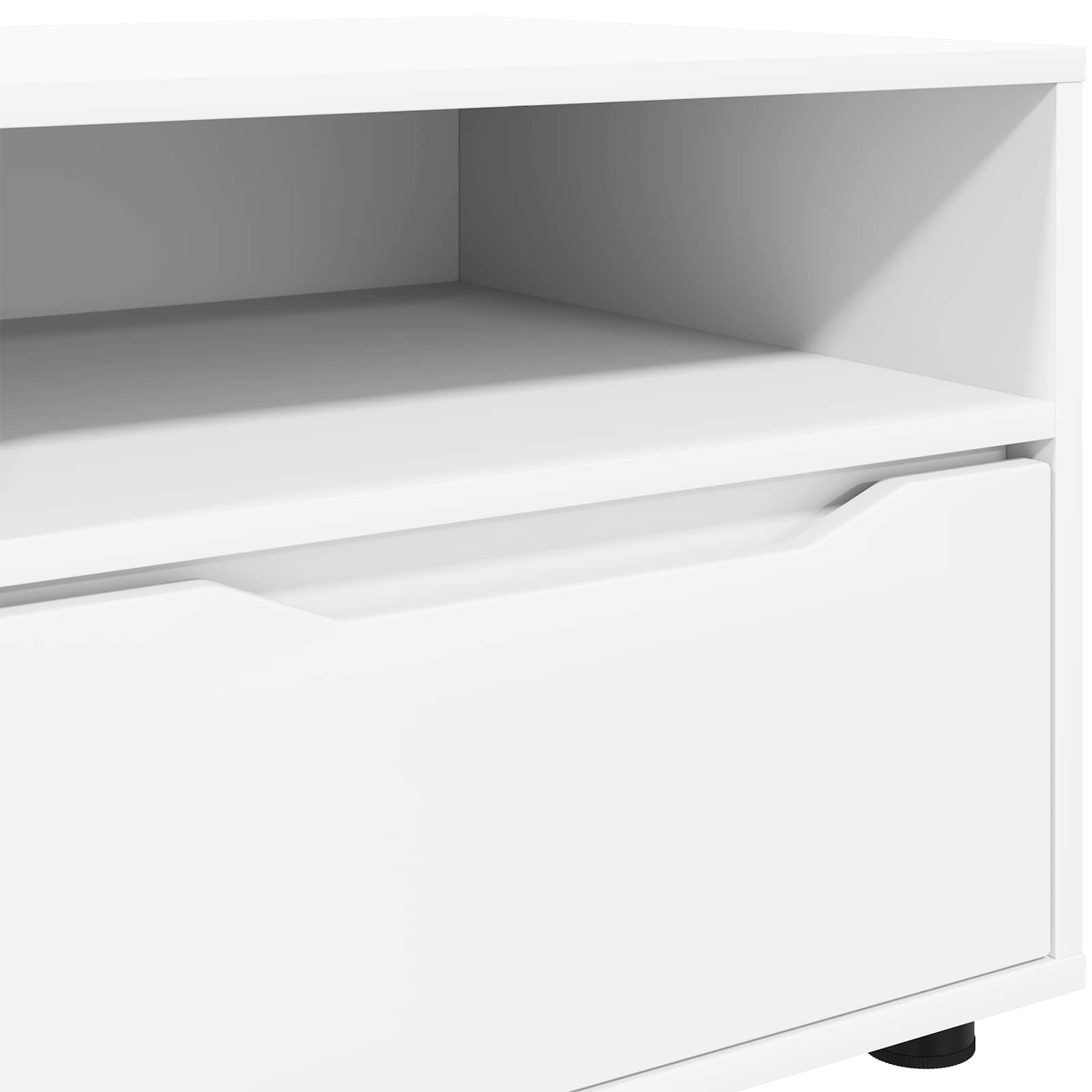 vidaXL Szafka pod telewizor 100 x 48 x 43 cm Biały Drewno inżynieryjne