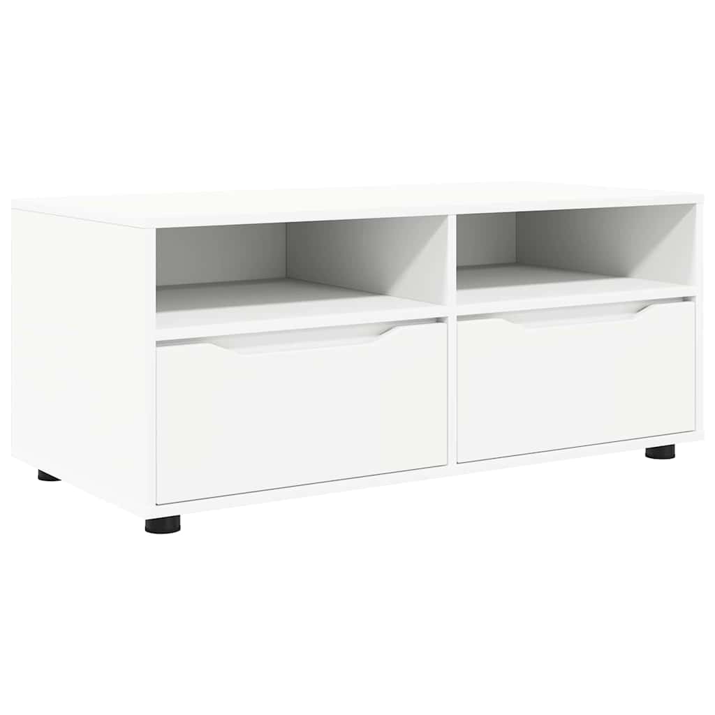 vidaXL Szafka pod telewizor z szufladą Biały 100 x 48 x 43 cm