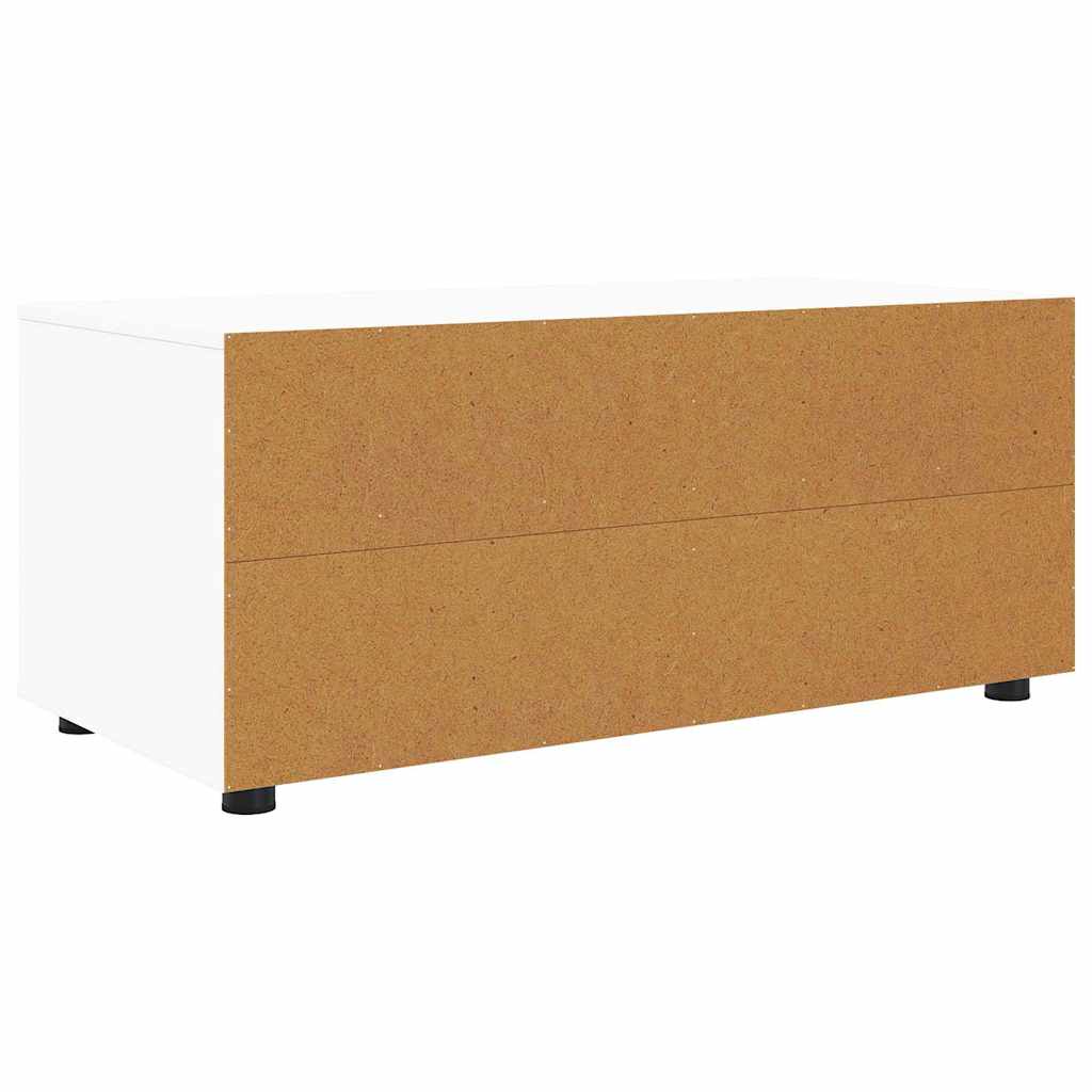 vidaXL Szafka pod telewizor z szufladą Biały 100 x 48 x 43 cm