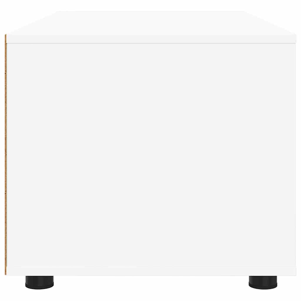 vidaXL Szafka pod telewizor z szufladą Biały 100 x 48 x 43 cm