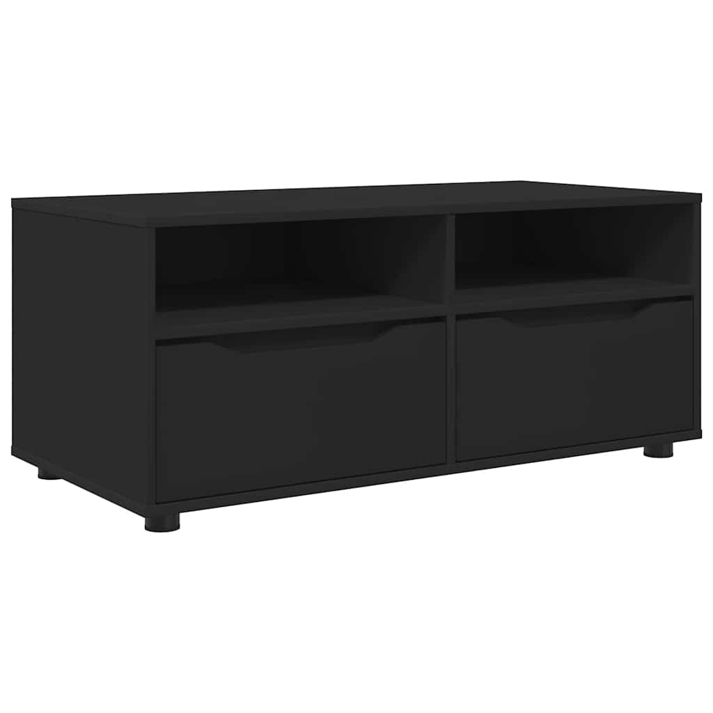 vidaXL Szafka pod telewizor z szufladą Czarny 100 x 48 x 43 cm