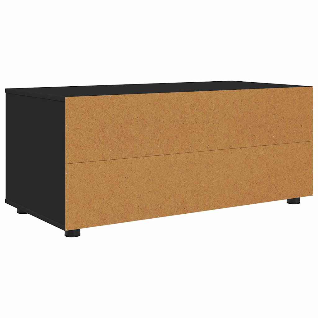 vidaXL Szafka pod telewizor z szufladą Czarny 100 x 48 x 43 cm
