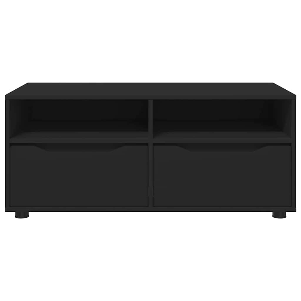 vidaXL Szafka pod telewizor z szufladą Czarny 100 x 48 x 43 cm