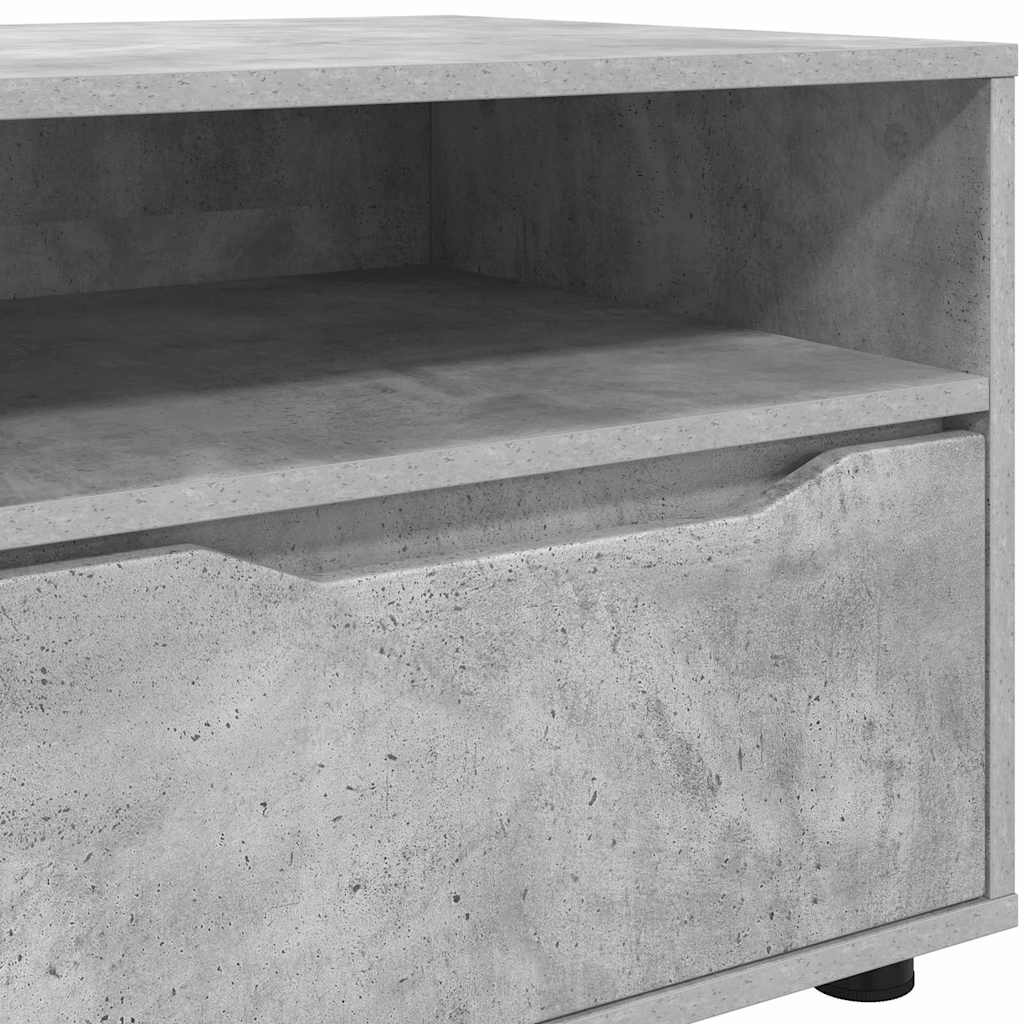 vidaXL Szafka pod telewizor z szufladą Betonowy szary 100 x 48 x 43 cm