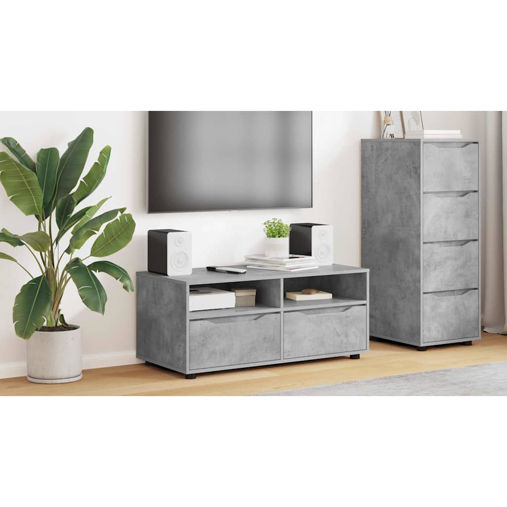 vidaXL Szafka pod telewizor 100 x 48 x 43 cm Betonowy szary