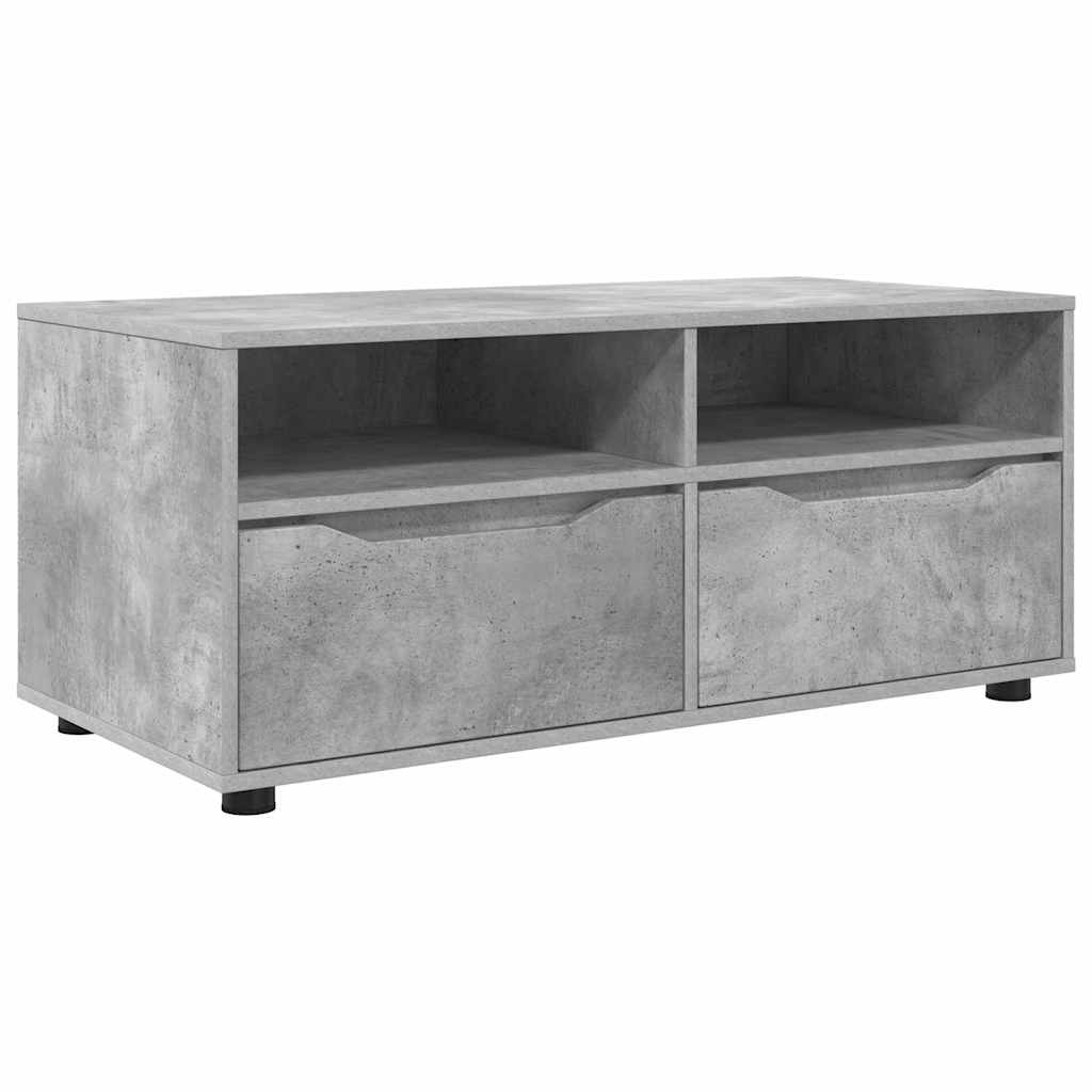 vidaXL Szafka pod telewizor z szufladą Betonowy szary 100 x 48 x 43 cm