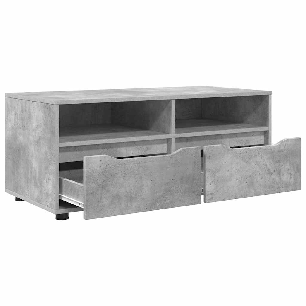 vidaXL Szafka pod telewizor z szufladą Betonowy szary 100 x 48 x 43 cm