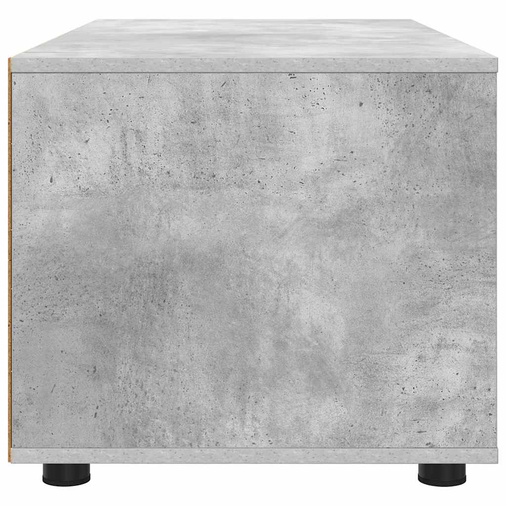 vidaXL Szafka pod telewizor z szufladą Betonowy szary 100 x 48 x 43 cm