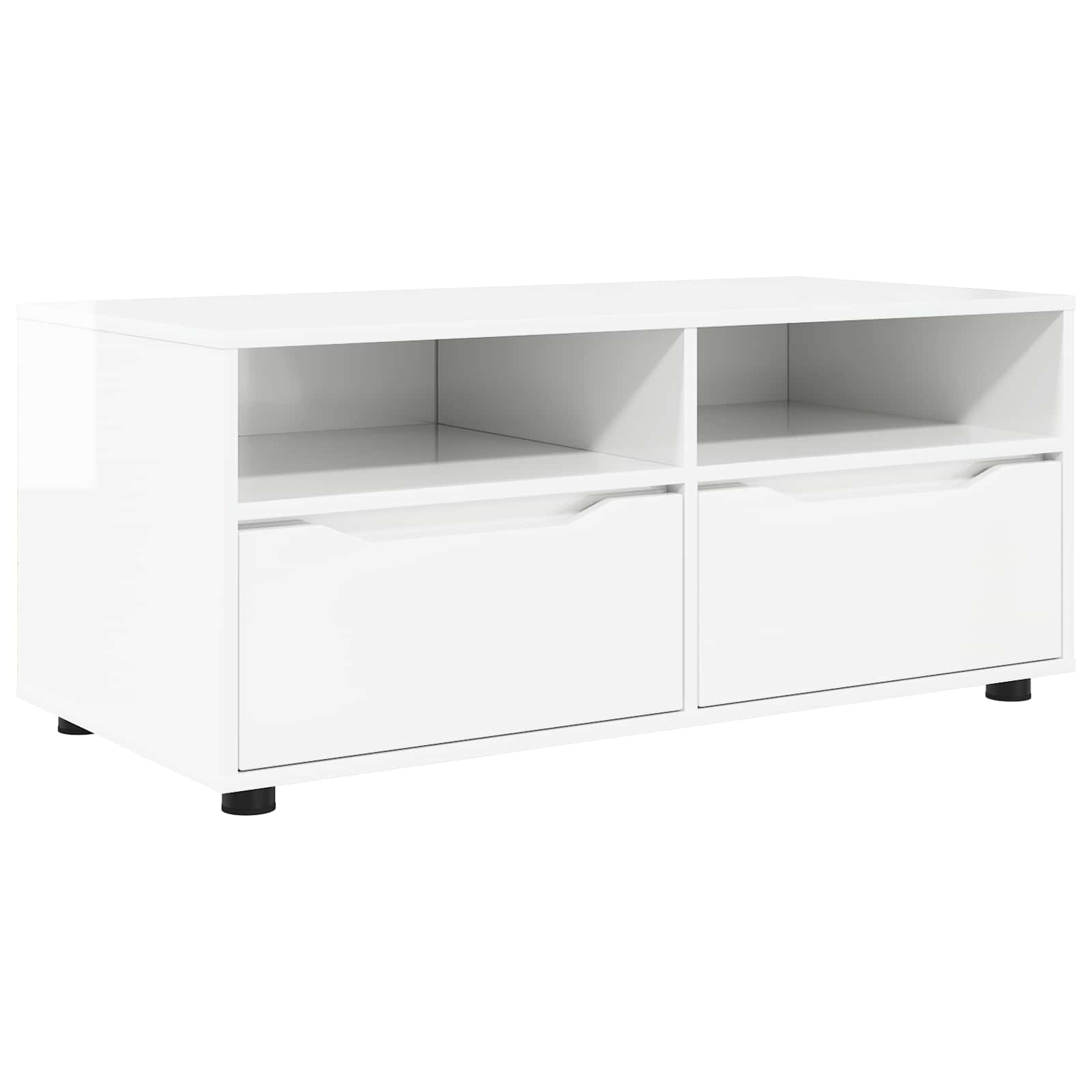 vidaXL Szafka pod telewizor 100 x 48 x 43 cm Wysoki połysk biały