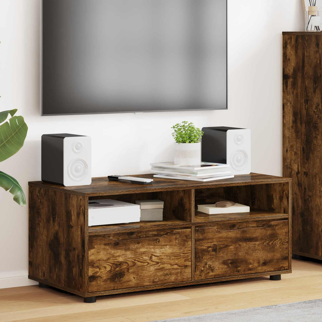 vidaXL Szafka pod telewizor 100 x 48 x 43 cm Dąb wędzony