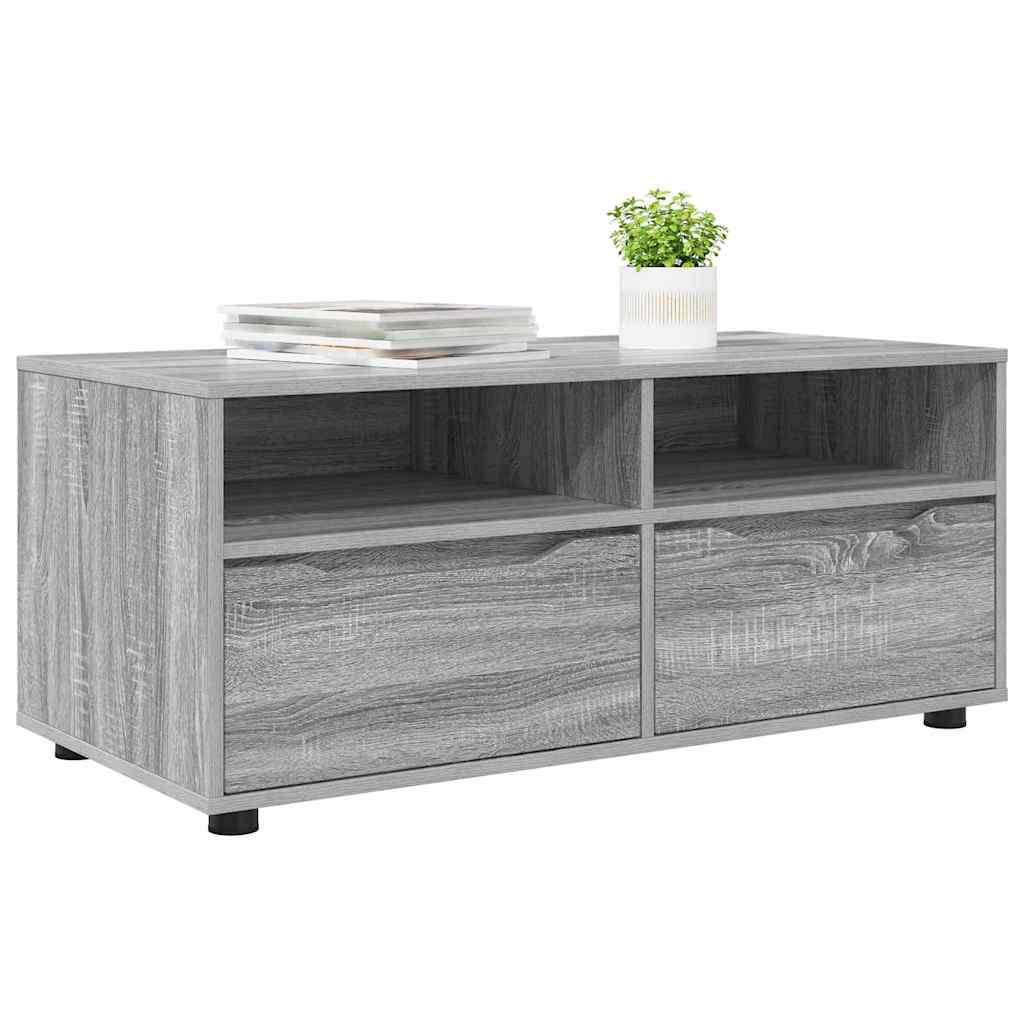 vidaXL Szafka pod telewizor z szufladą Szary Sonoma 100 x 48 x 43 cm