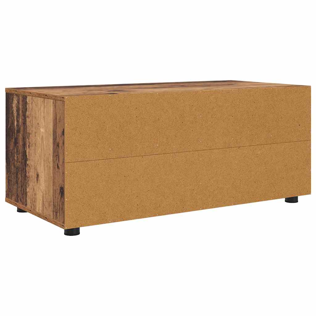 vidaXL Szafka pod telewizor z szufladą Stare drewno 100 x 48 x 43 cm