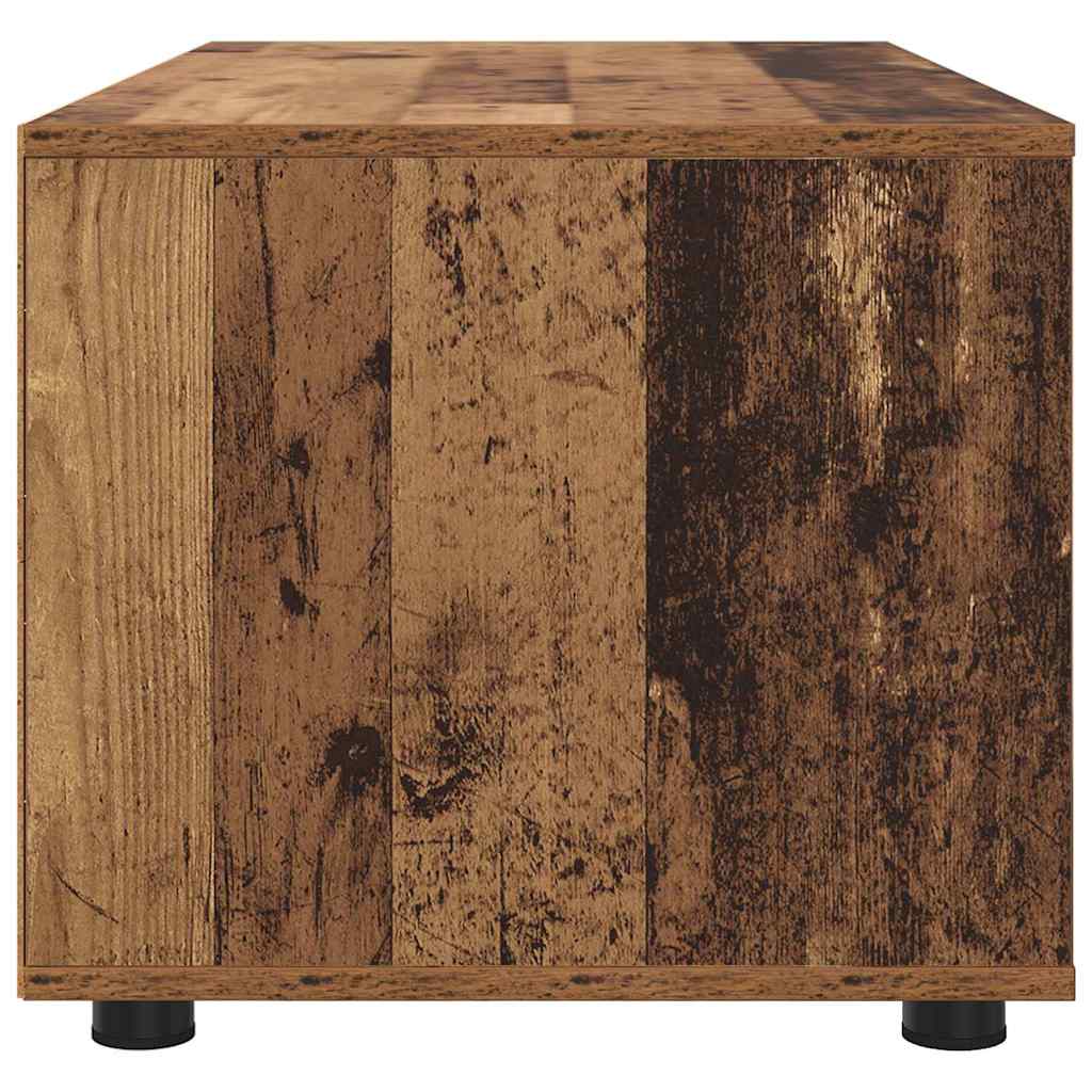 vidaXL Szafka pod telewizor z szufladą Stare drewno 100 x 48 x 43 cm