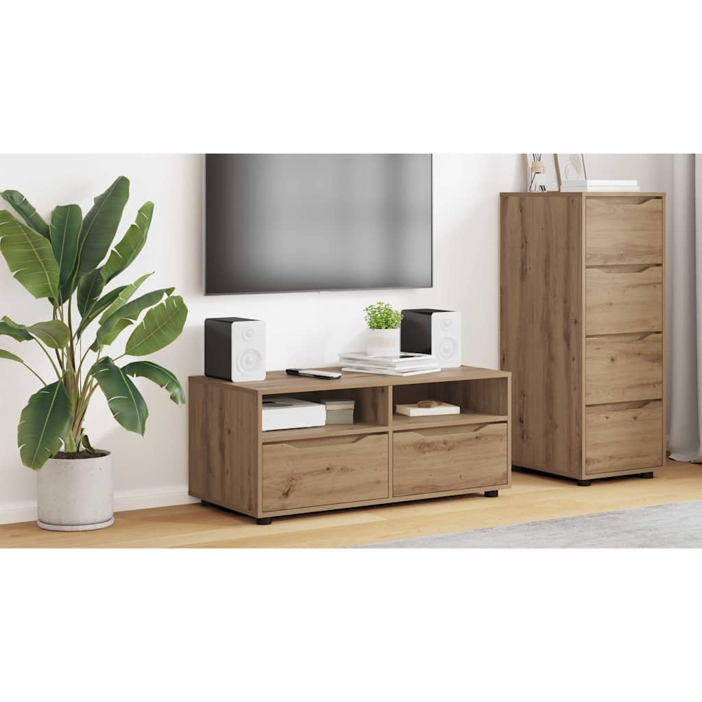 vidaXL Szafka pod telewizor 100 x 48 x 43 cm Dąb rzemieślniczy