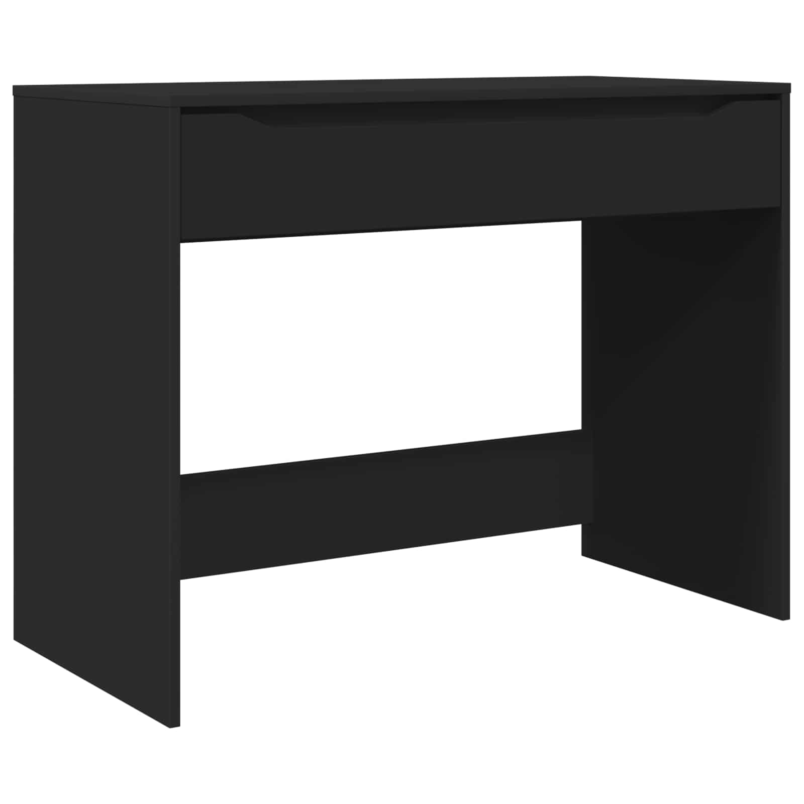 vidaXL Biurko z szufladą Czarny 100 x 50 x 78 cm Drewno inżynieryjne