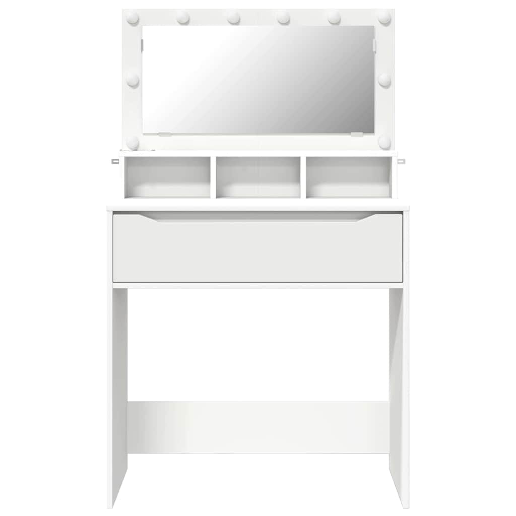 vidaXL Toaletki do sypialni z szufladą Biały 80 x 39,6 x 135 cm