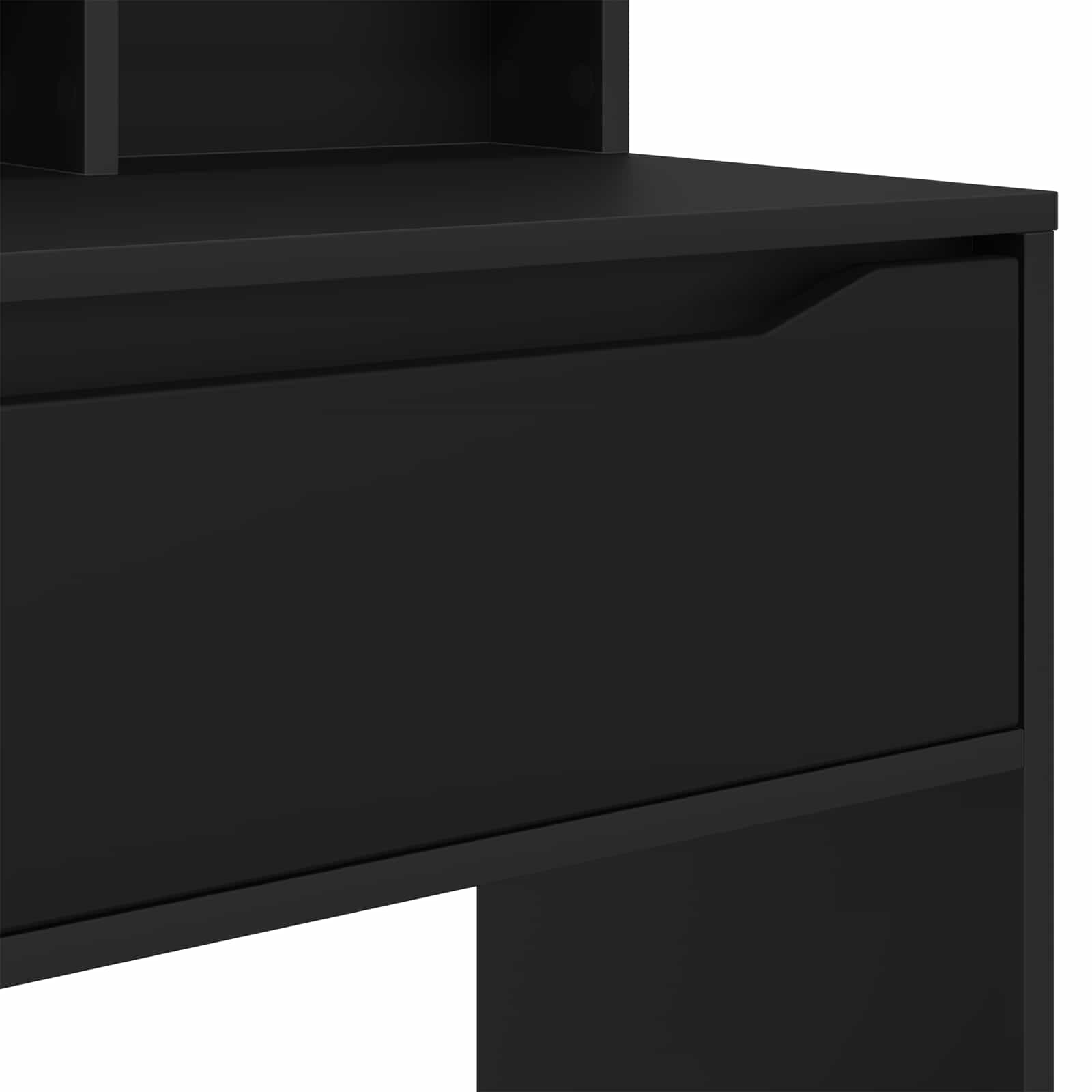 vidaXL Toaletki do sypialni Czarny 80 x 39,6 x 135 cm