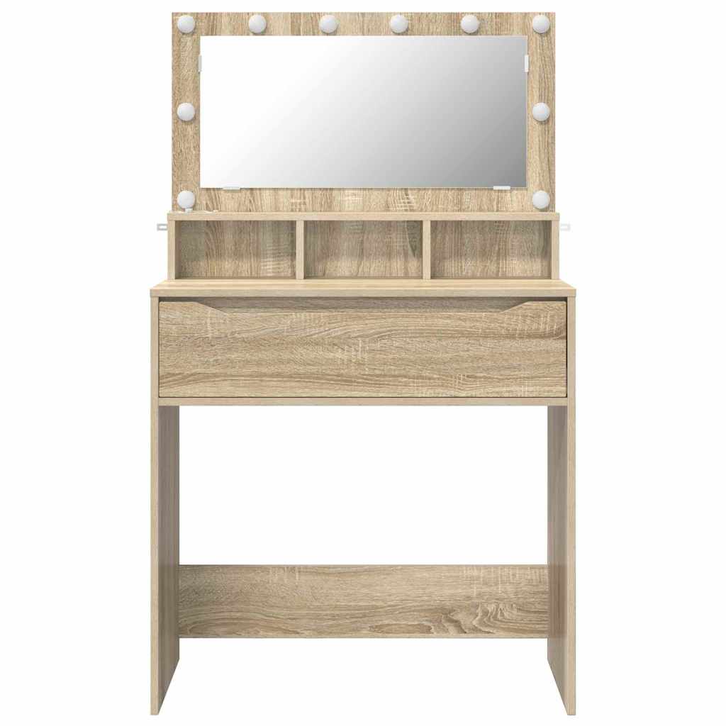 vidaXL Toaletki do sypialni z szufladą Dąb Sonoma 80 x 39,6 x 135 cm