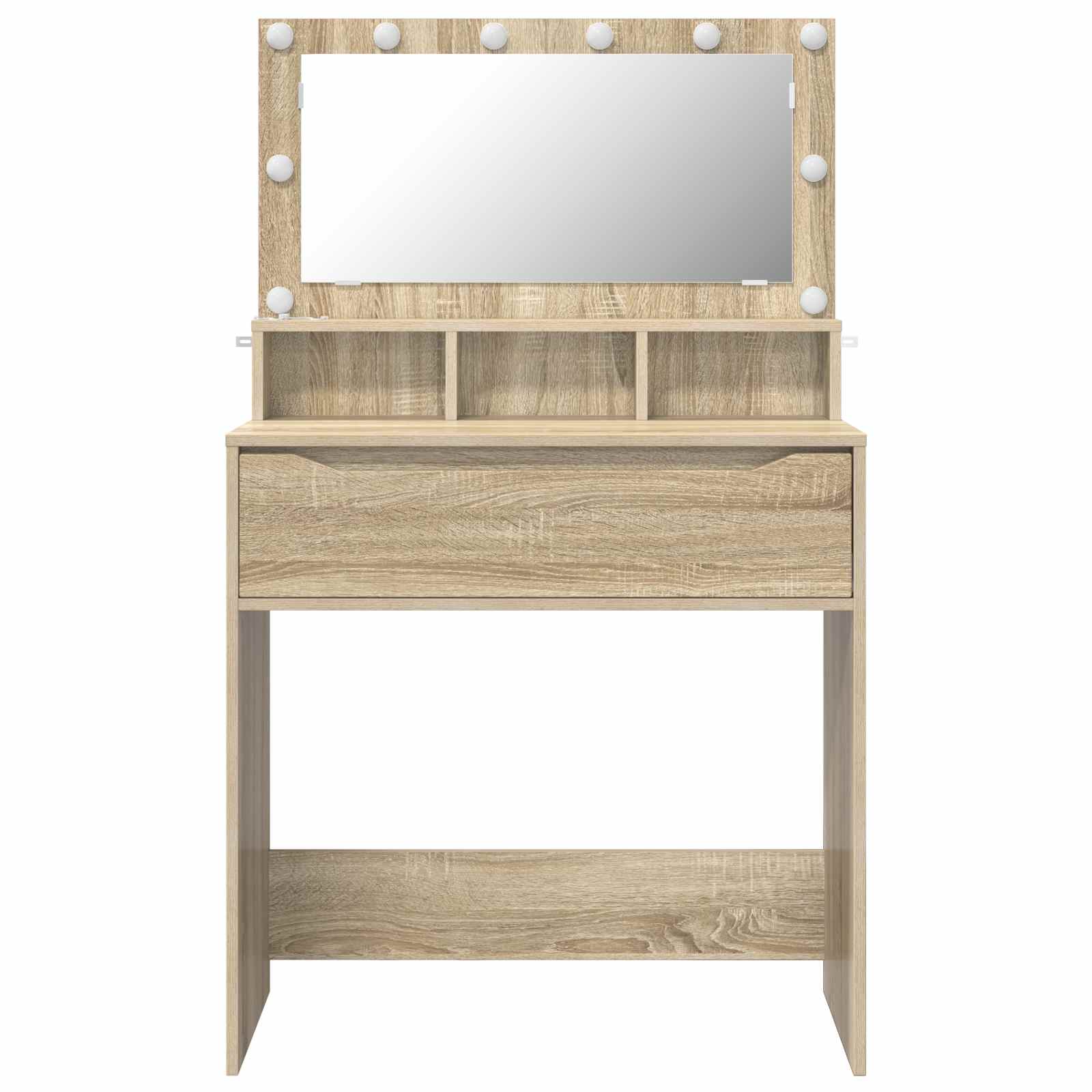 vidaXL Toaletki do sypialni Dąb Sonoma 80 x 39,6 x 135 cm