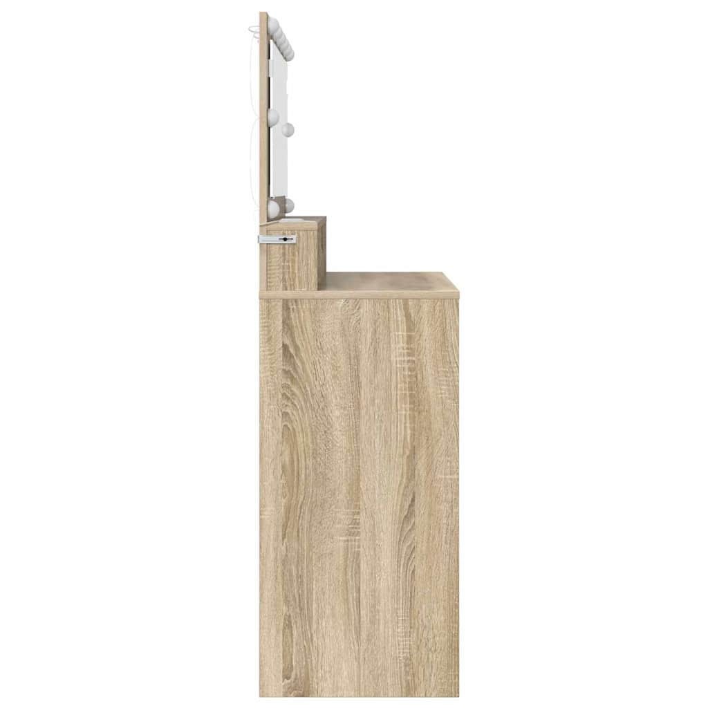 vidaXL Toaletki do sypialni z szufladą Dąb Sonoma 80 x 39,6 x 135 cm