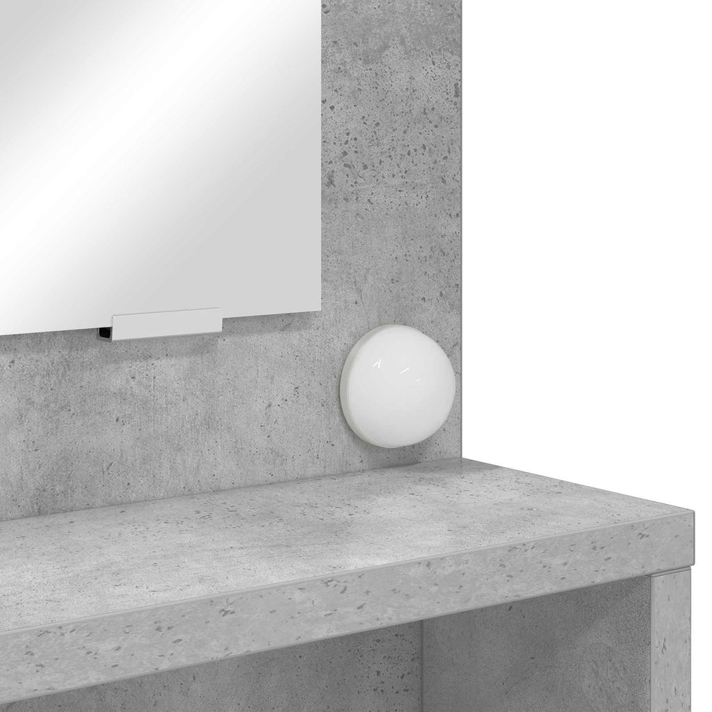 vidaXL Toaletki do sypialni Betonowy szary 80 x 39,6 x 135 cm
