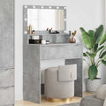 vidaXL Toaletki do sypialni Betonowy szary 80 x 39,6 x 135 cm
